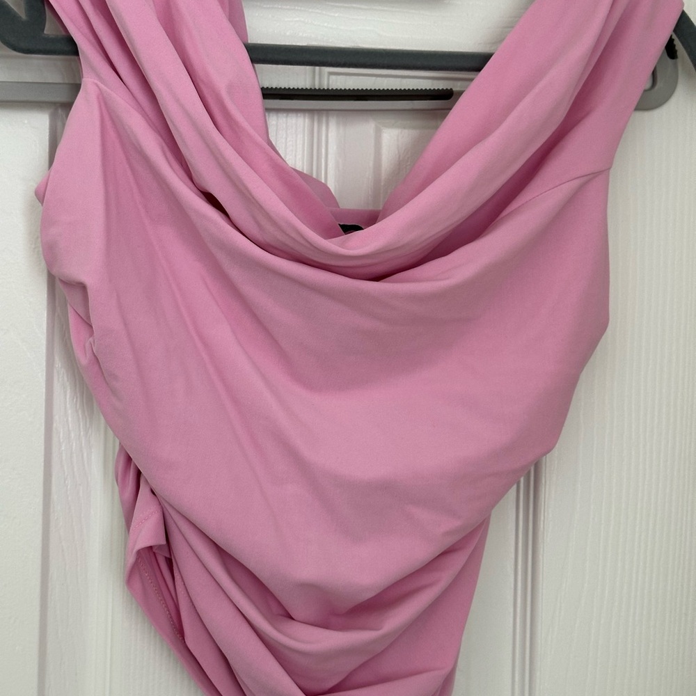 Pink Draped Top